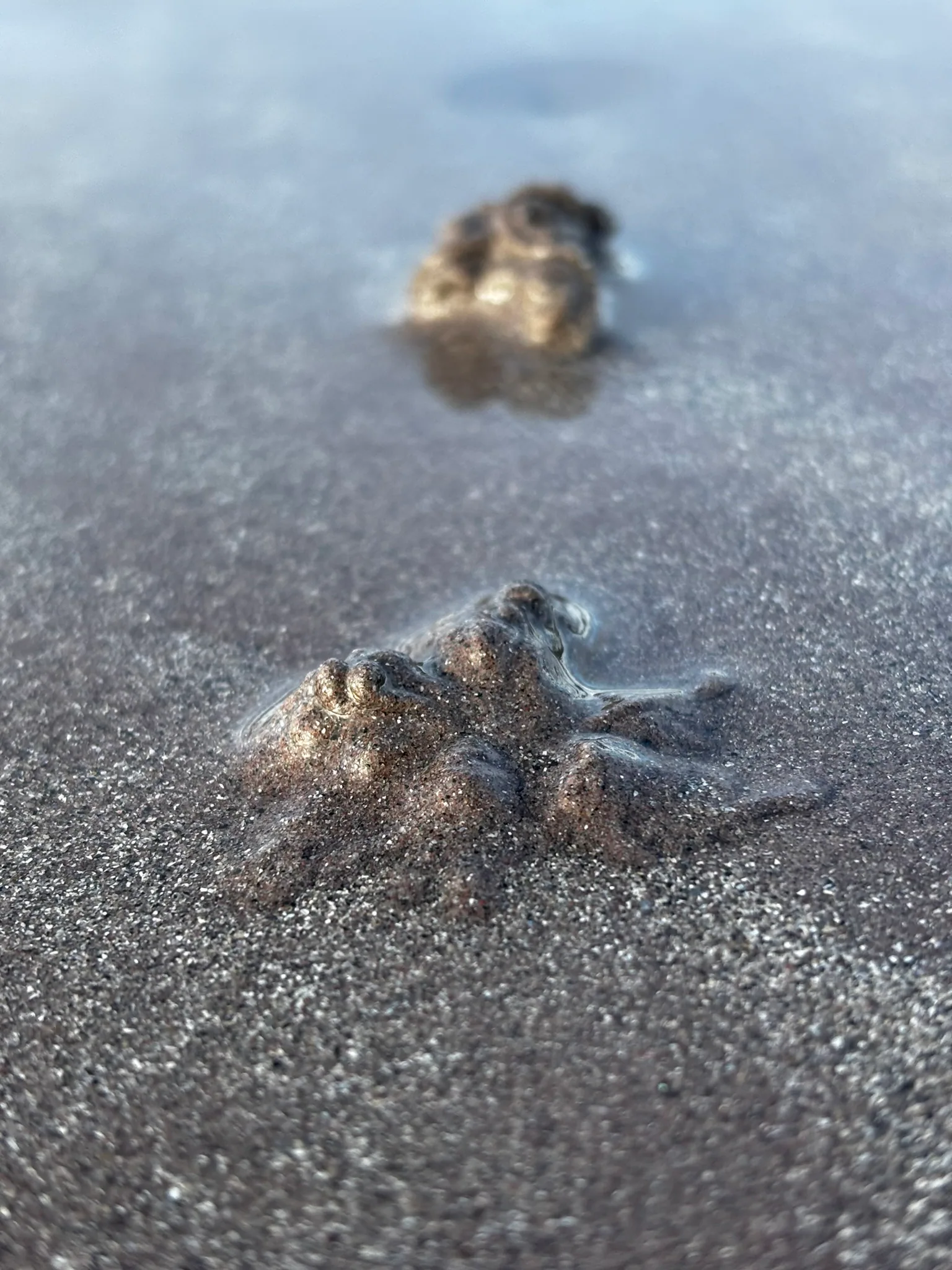 Wet sand and stone on the Kerry coast